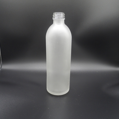 Frosted beverage round bottle