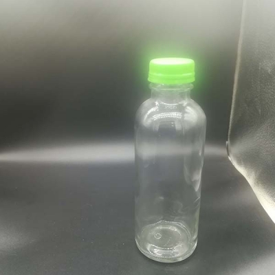 Round shape milk glass bottle