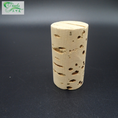 Wine cork for natural wood