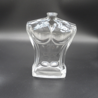 Customized man shape perfume glass bottle
