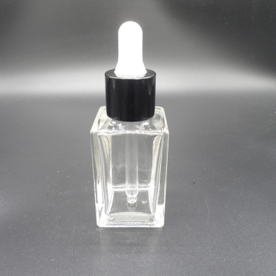 square bottle with dropper