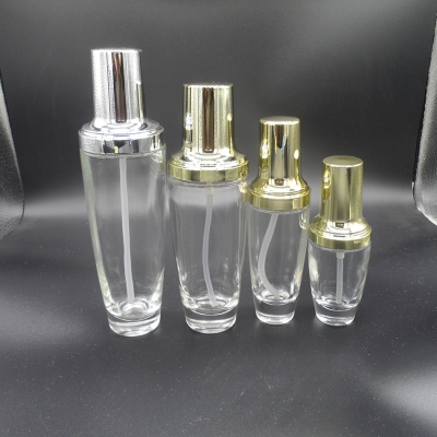 High end cosmetics lotion glass bottle