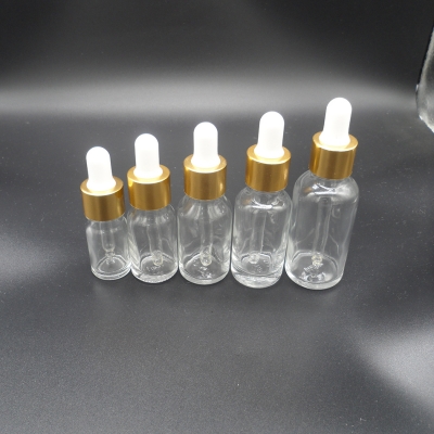 Essential oil glass bottle with dropper cap