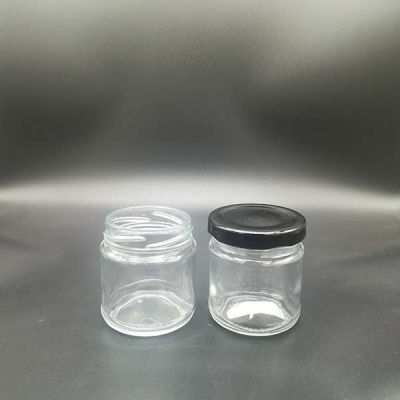 50g small clear glass jar