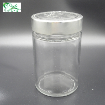 Cylinder beautiful glass storage jar