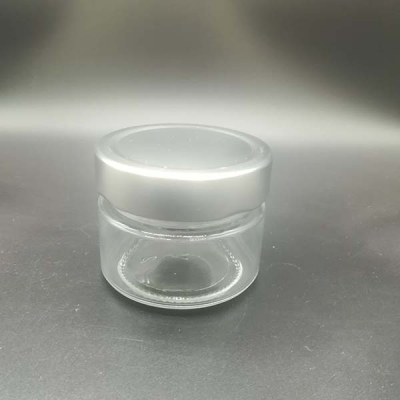 100ml cylinder glass jar with metal lid