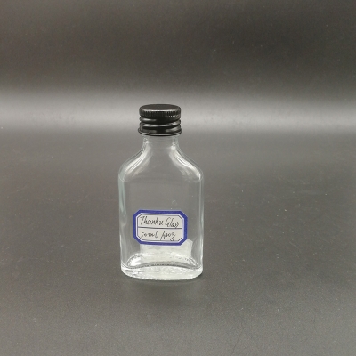 50ml flat small liquor bottle