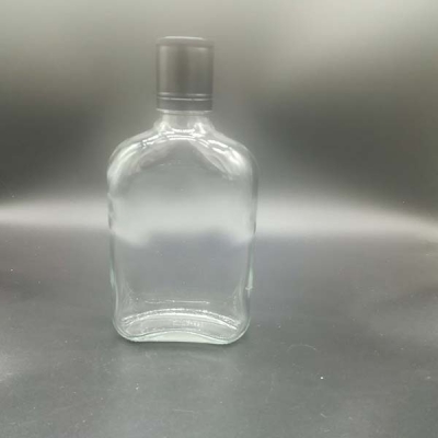 180ml flat glass bottle for gin