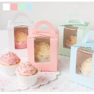 Single one cupcake clear window box